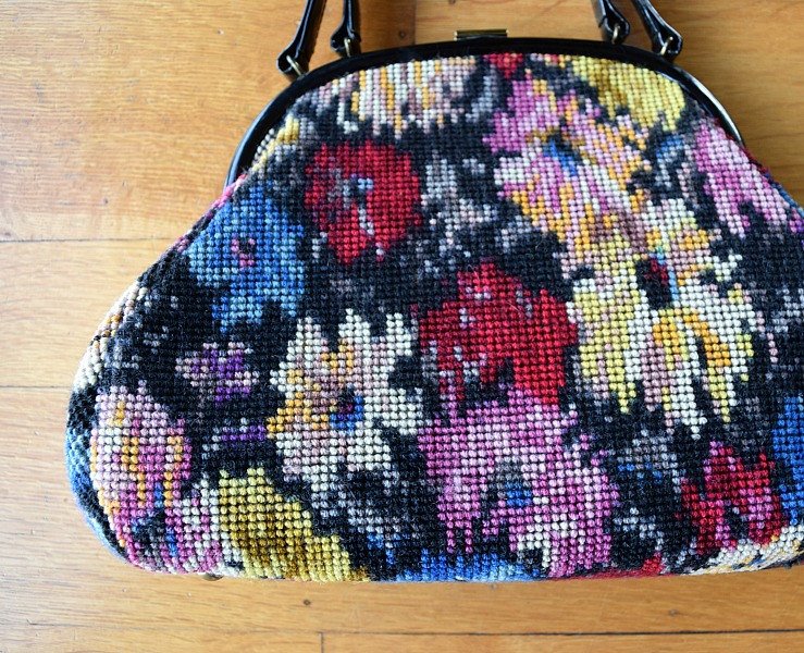 1960s Floral Beaded Handbag