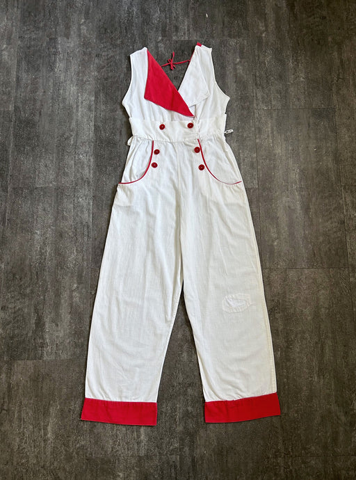 1930s jumpsuit . vintage 30s sportswear . size small to s/m