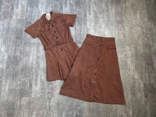 Load image into Gallery viewer, 1930s playsuit set . vintage 30s playsuit and skirt . size small to s/m