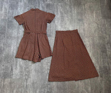 Load image into Gallery viewer, 1930s playsuit set . vintage 30s playsuit and skirt . size small to s/m