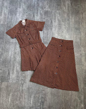 Load image into Gallery viewer, 1930s playsuit set . vintage 30s playsuit and skirt . size small to s/m