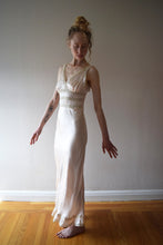 Load image into Gallery viewer, 1930s silk bias cut slip dress . 30s pale pink nightgown . size xxs to xs