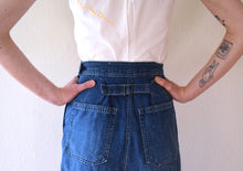 Load image into Gallery viewer, 1940s WAVES jeans . vintage WWII denim pants . 24-25 waist