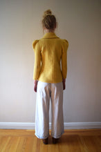 Load image into Gallery viewer, 1930s yellow sweater . vintage 30s wool knit . size xs to small