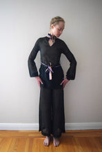 Load image into Gallery viewer, RESERVED . . . Vintage 1930s pajama set . top and pants . size xs