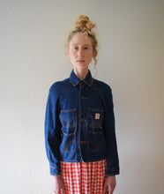 Load image into Gallery viewer, 1950s denim jacket . vintage Tuf Nut jacket . size xs to s