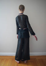 Load image into Gallery viewer, RESERVED . . . Vintage 1930s pajama set . top and pants . size xs