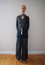 Load image into Gallery viewer, RESERVED . . . Vintage 1930s pajama set . top and pants . size xs