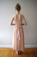 Load image into Gallery viewer, 1930s silk peignoir set . vintage 30s slip and robe . size xs to small