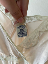 Load image into Gallery viewer, 1930s silk bias cut slip dress . 30s pale pink nightgown . size xxs to xs