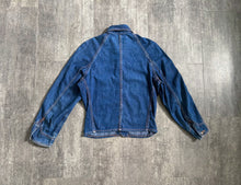 Load image into Gallery viewer, 1950s denim jacket . vintage Tuf Nut jacket . size xs to s