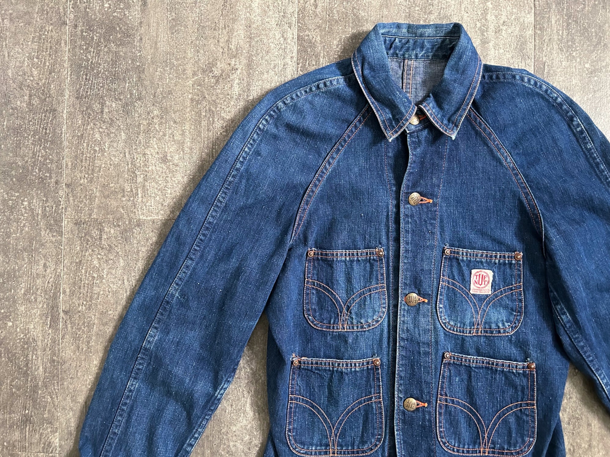 1940s 1950s Tuf Nut denim jacket . vintage denim . size xs to s