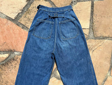 Load image into Gallery viewer, 1940s WAVES jeans . vintage WWII denim pants . 24-25 waist