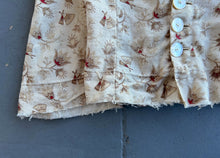 Load image into Gallery viewer, Antique calico blouse . 1880s 1890s print bodice . size xs to small