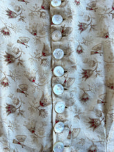 Load image into Gallery viewer, Antique calico blouse . 1880s 1890s print bodice . size xs to small