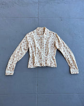 Load image into Gallery viewer, Antique calico blouse . 1880s 1890s print bodice . size xs to small