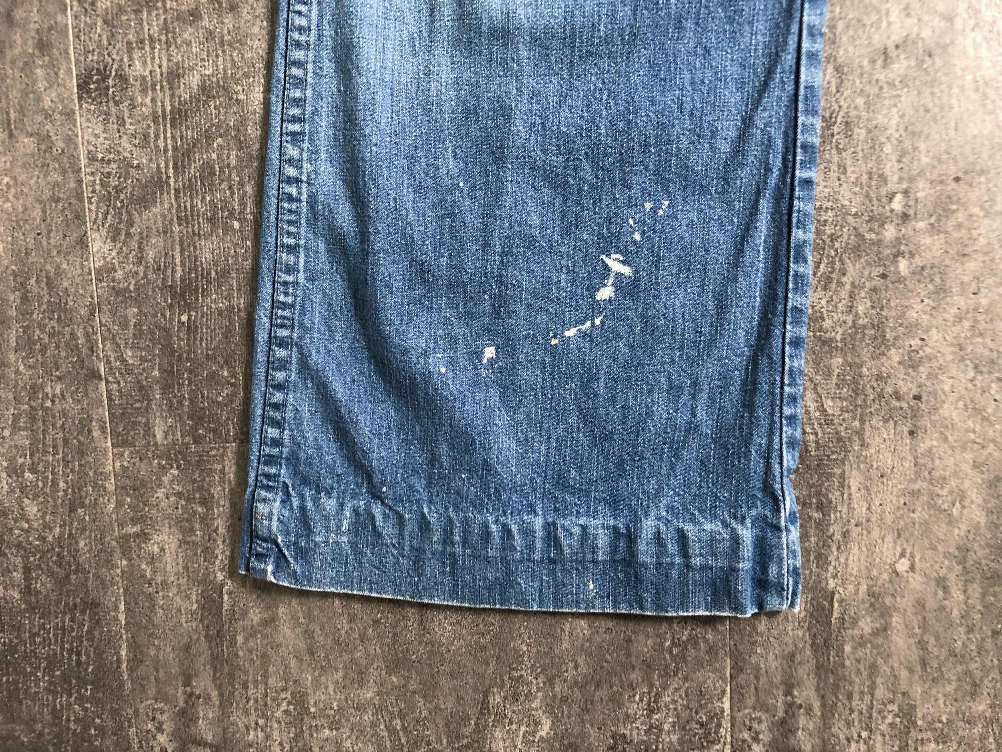 1970s saddleback jeans . vintage denim . 27 waist – bluefennel