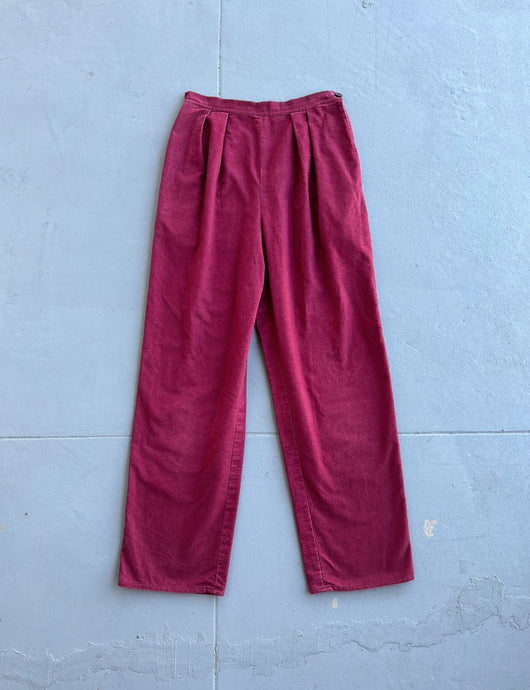 1940s flannel pants . vintage 40s trousers . 27 waist