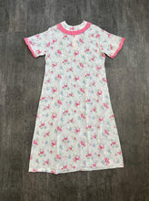 Load image into Gallery viewer, 1930s floral print dress . pink and white dress . size large to xl