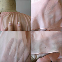 Load image into Gallery viewer, 1930s pink silk chiffon dress . vintage gown . size xs to small