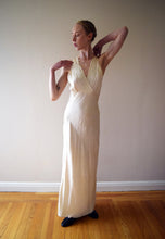 Load image into Gallery viewer, 1930s silk slip dress . vintage 30s nightgown . size small