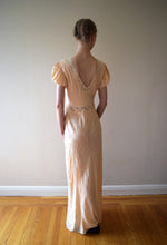 Load image into Gallery viewer, 1930s silk jacquard slip dress . 30s gown . size small to medium