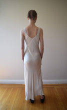 Load image into Gallery viewer, 1940s satin slip dress . vintage satin bias cut gown . size xs to medium