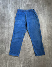 Load image into Gallery viewer, 1950s side zip jeans . vintage 50s denim . 33 waist