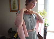 Load image into Gallery viewer, 1910s 1920s dressing gown . silk boudoir peignoir robe . flexible size