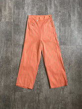 Load image into Gallery viewer, 1930s 1940s striped pants . vintage trousers . size xxs to xs