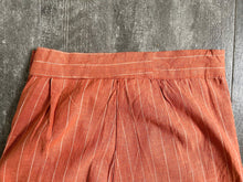 Load image into Gallery viewer, 1930s 1940s striped pants . vintage trousers . size xxs to xs