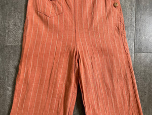 1930s 1940s striped pants . vintage trousers . size xxs to xs