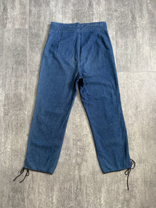 Vintage 1940s jeans . 40s selvedge denim pants . 31-32 waist