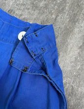 Load image into Gallery viewer, 1930s blue sportswear pants . beach pajama pants . 32-33 waist