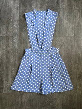 Load image into Gallery viewer, 1940s pinafore romper . vintage 40s playsuit shorts . 30 waist