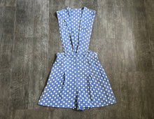 Load image into Gallery viewer, 1940s pinafore romper . vintage 40s playsuit shorts . 30 waist