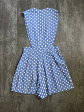 Load image into Gallery viewer, 1940s pinafore romper . vintage 40s playsuit shorts . 30 waist