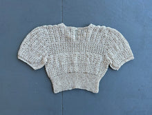 Load image into Gallery viewer, 1930s puff sleeve knit top . vintage 30s sweater . size xxs to small