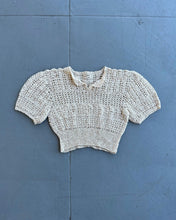 Load image into Gallery viewer, 1930s puff sleeve knit top . vintage 30s sweater . size xxs to small