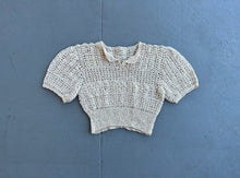 Load image into Gallery viewer, 1930s puff sleeve knit top . vintage 30s sweater . size xxs to small