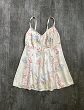 Load image into Gallery viewer, 1930s satin swimsuit . 30s floral bow print playsuit . size medium