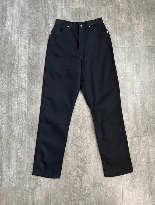 1950s 1960s Wrangler Blue Bell jeans . black denim pants . 26 waist