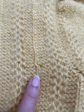 Load image into Gallery viewer, 1930s yellow sweater . vintage 30s wool knit . size xs to small