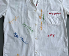 Load image into Gallery viewer, 1930s 1940s signature blouse . autograph top shirt . size xxs to xs