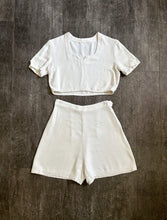 Load image into Gallery viewer, Vintage 1940s playsuit . top and shorts . size medium